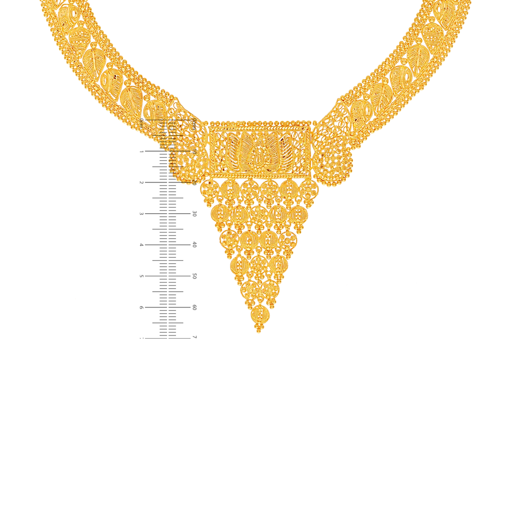 Glamorous Necklace Set in 22K Gold