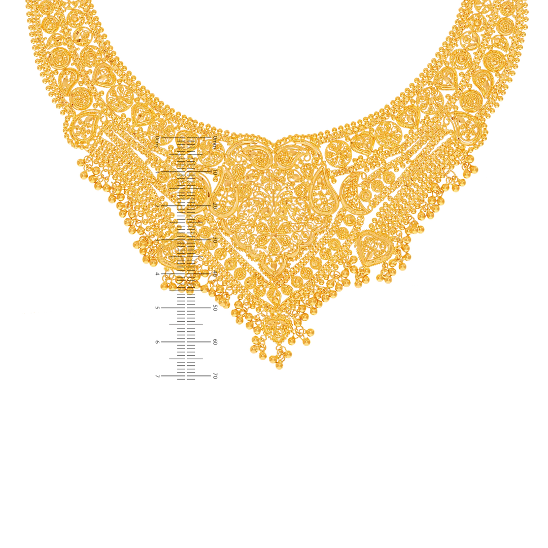 Fascinating Necklace Set in 22K Gold