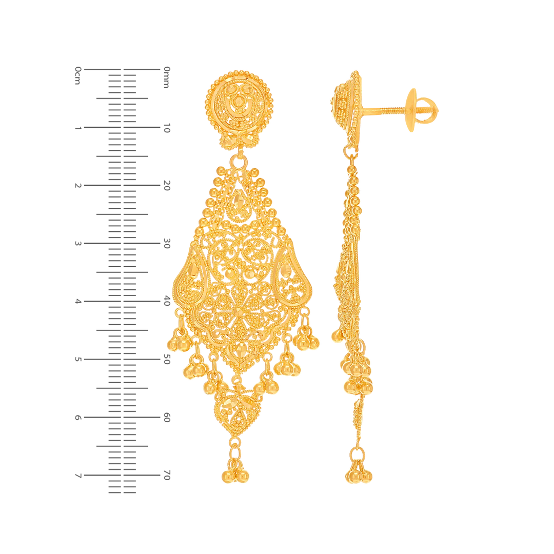 Fascinating Necklace Set in 22K Gold