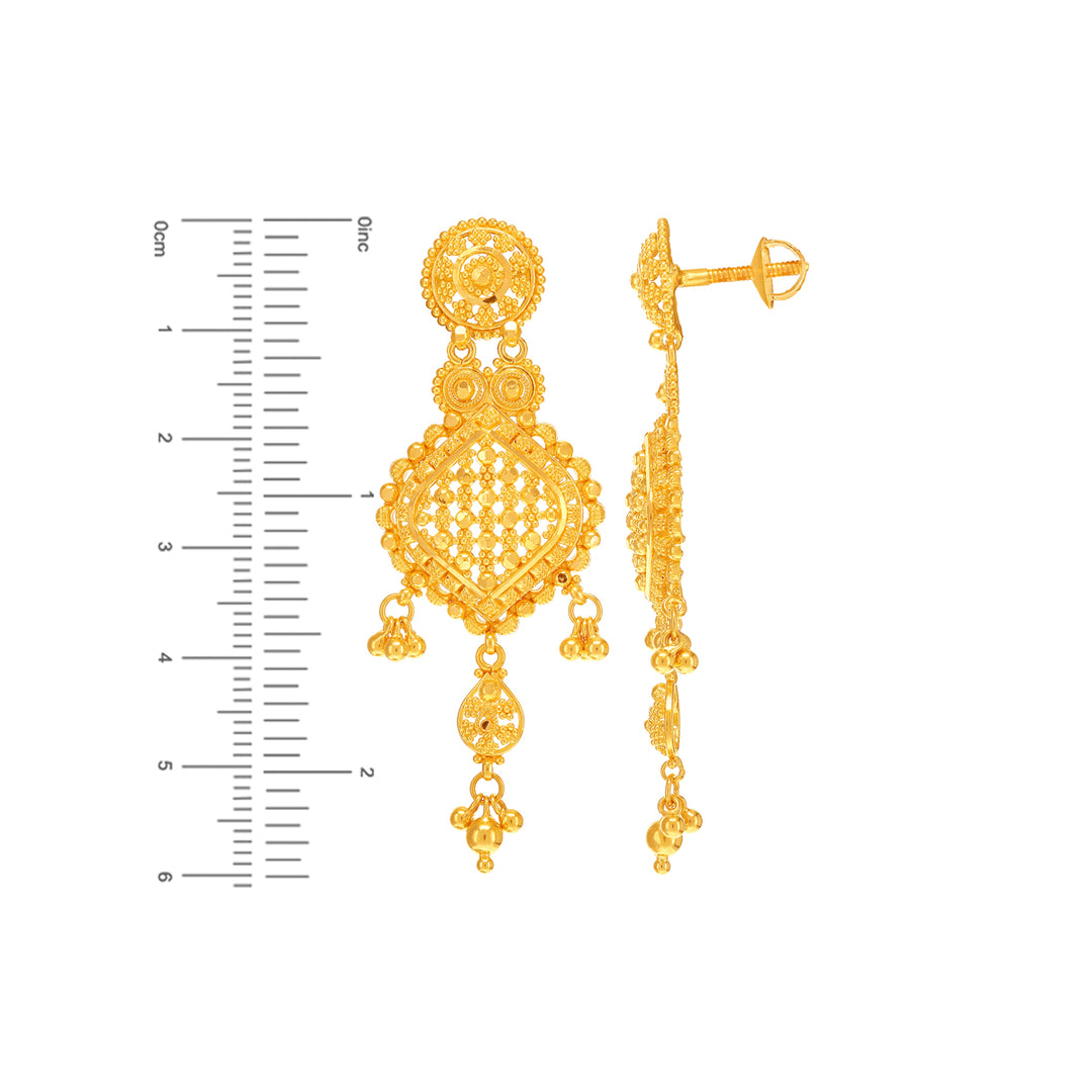 Attractive Necklace Set in 22K Gold