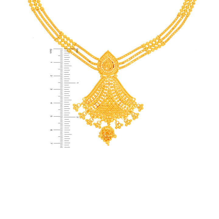 Precious Necklace Set in 22K Gold