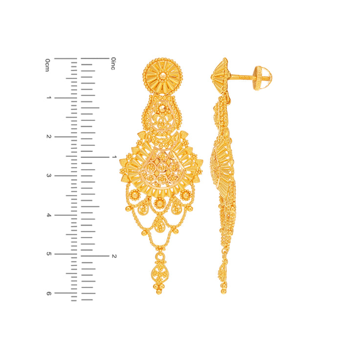 Attractive Necklace Set in 22K Gold