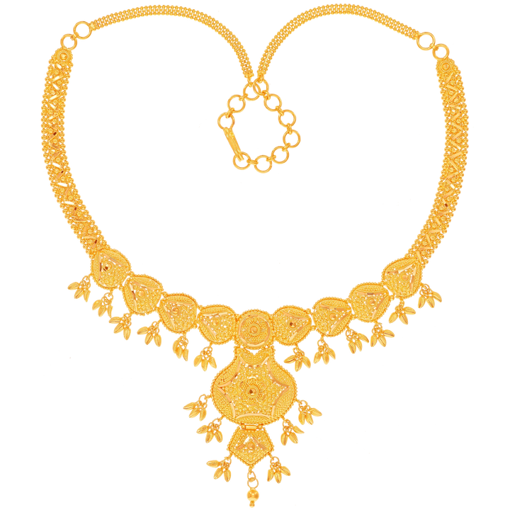 Opulent Necklace Set in 22K Gold