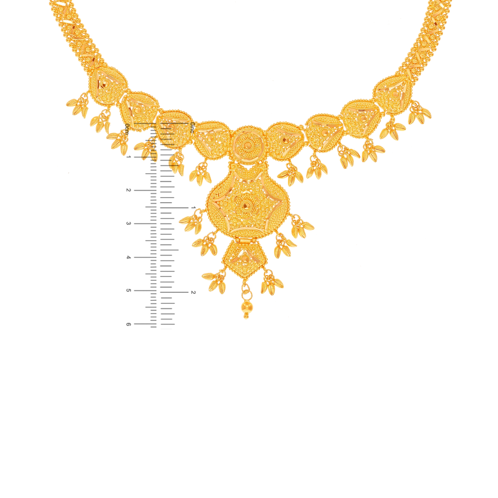 Opulent Necklace Set in 22K Gold