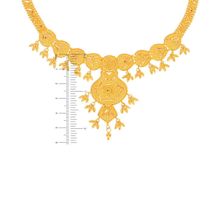 Opulent Necklace Set in 22K Gold