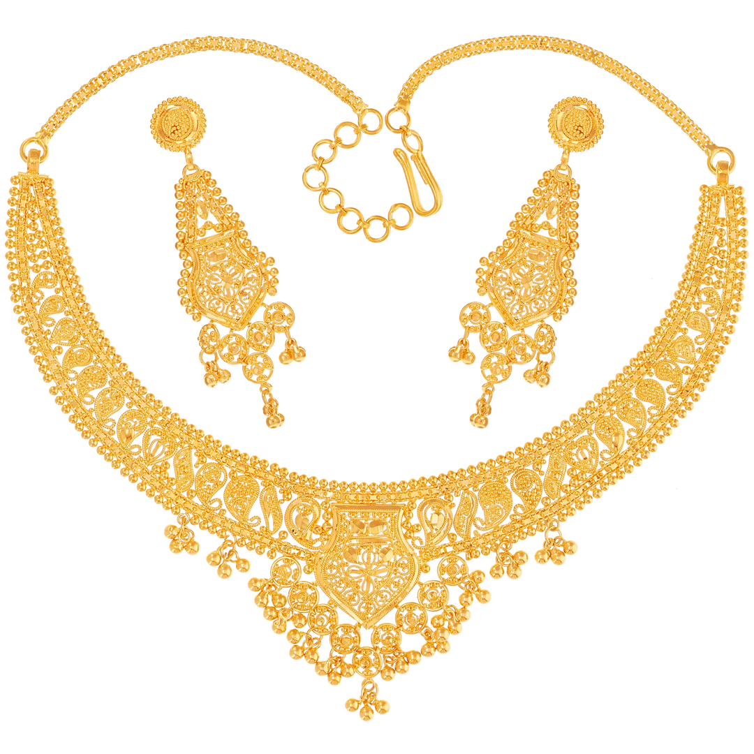 Necklace Set in 22k Gold