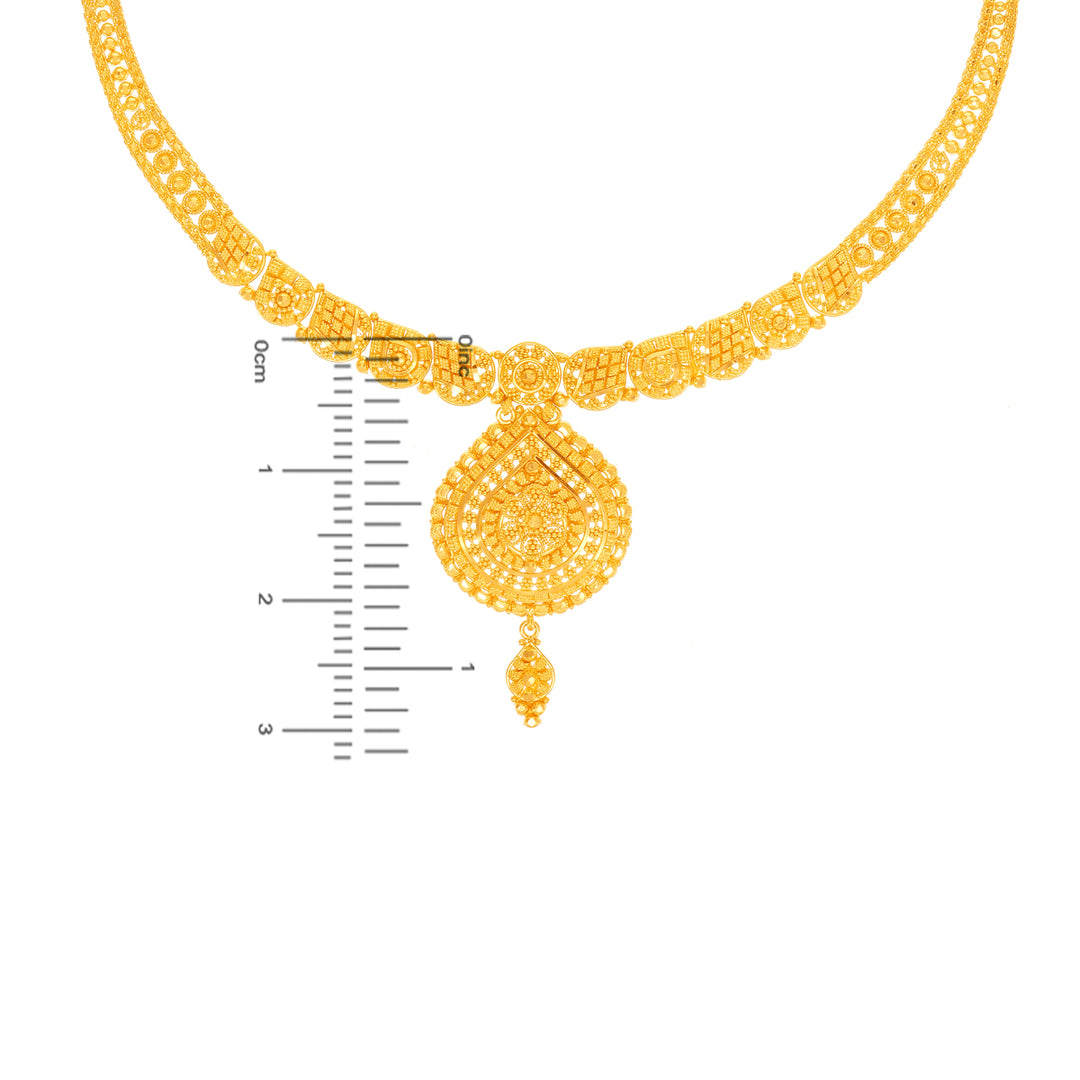Delightful Necklace Set in 22K Gold