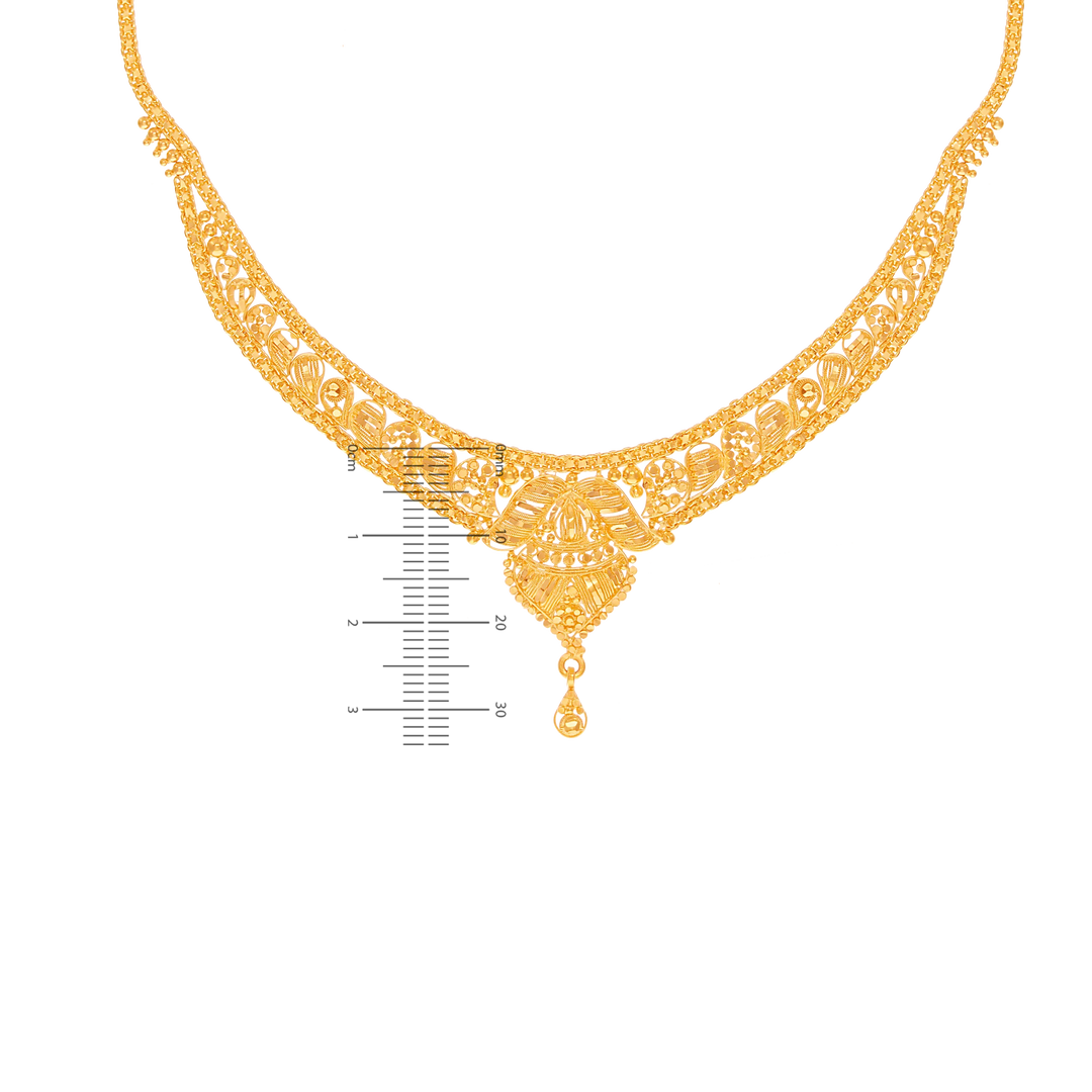 Fascinating Necklace Set in 22K Gold