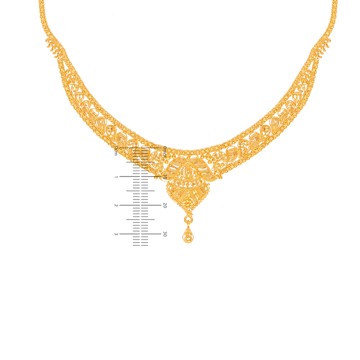 Fascinating Necklace Set in 22K Gold