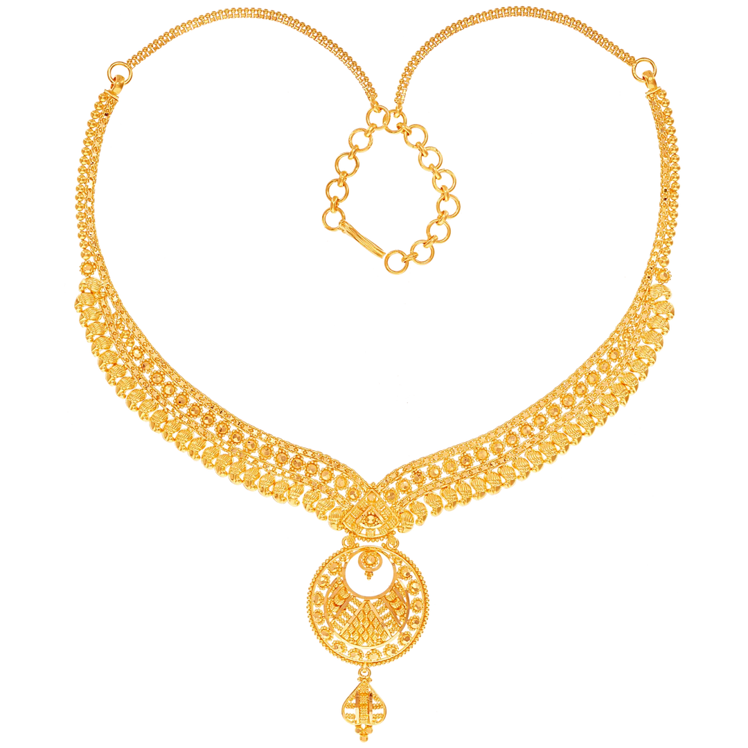 Artistic Necklace in 22K Gold