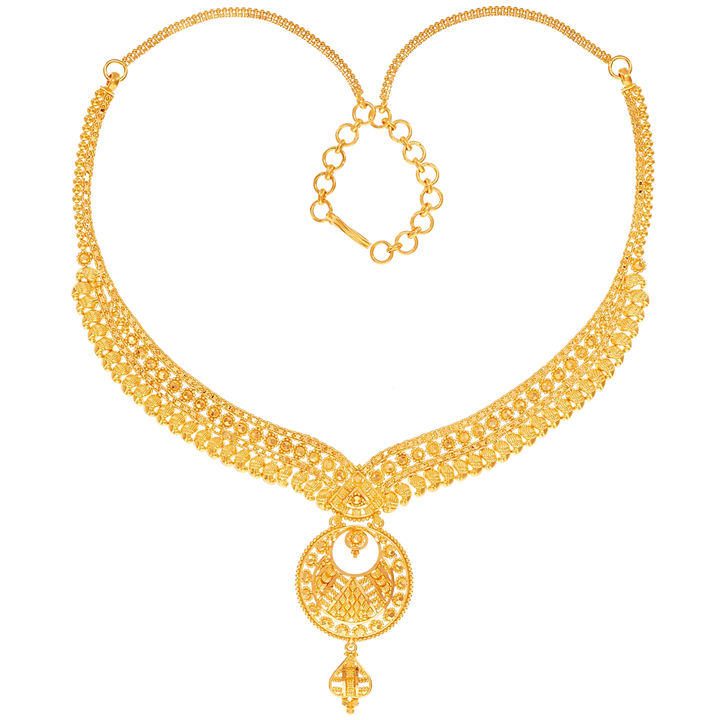 Artistic Necklace in 22K Gold