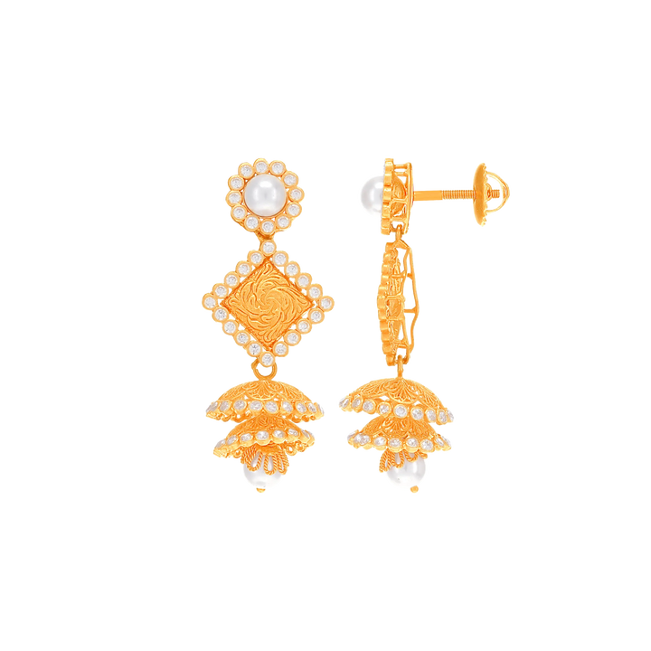 Precious Antique Choker Set With White Polki in 22K Rose Gold