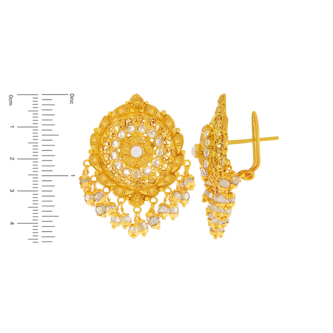 Precious Antique Choker Set With Gemstones in 22K Gold