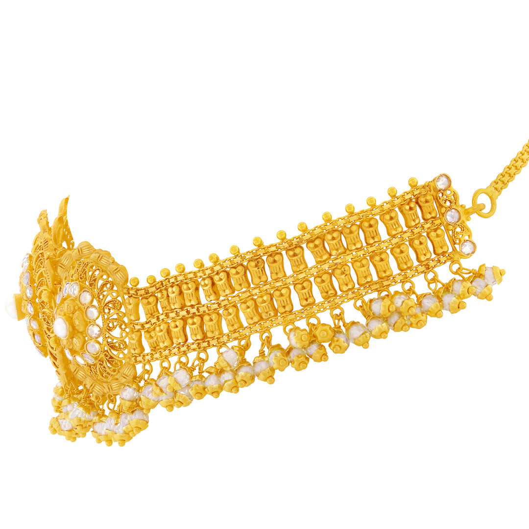 Precious Antique Choker Set With Gemstones in 22K Gold