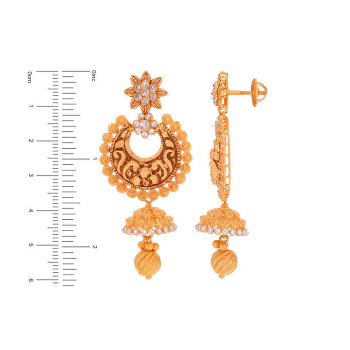 Precious Antique Choker Set With White Polki in 22K Rose Gold