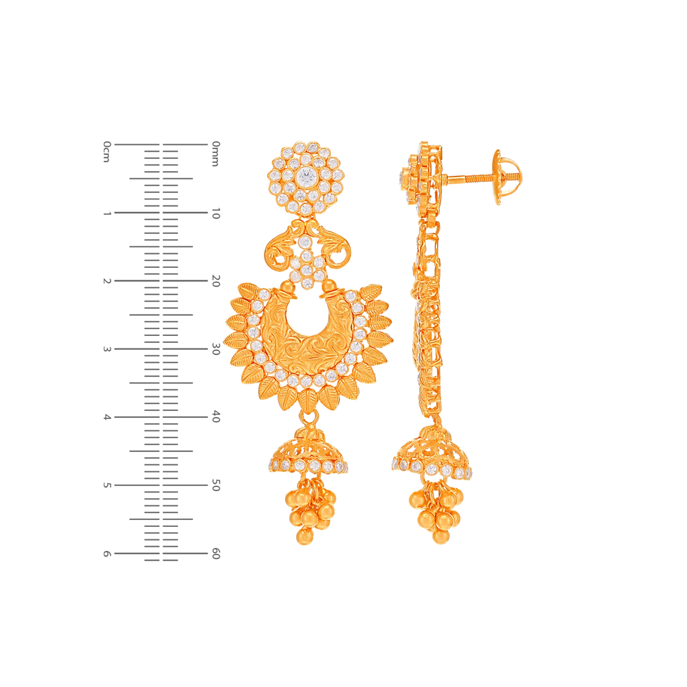 Delightful Antique Necklace Set With Gemstones in 22K Rose Gold