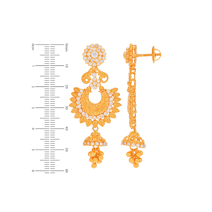 Delightful Antique Necklace Set With Gemstones in 22K Rose Gold