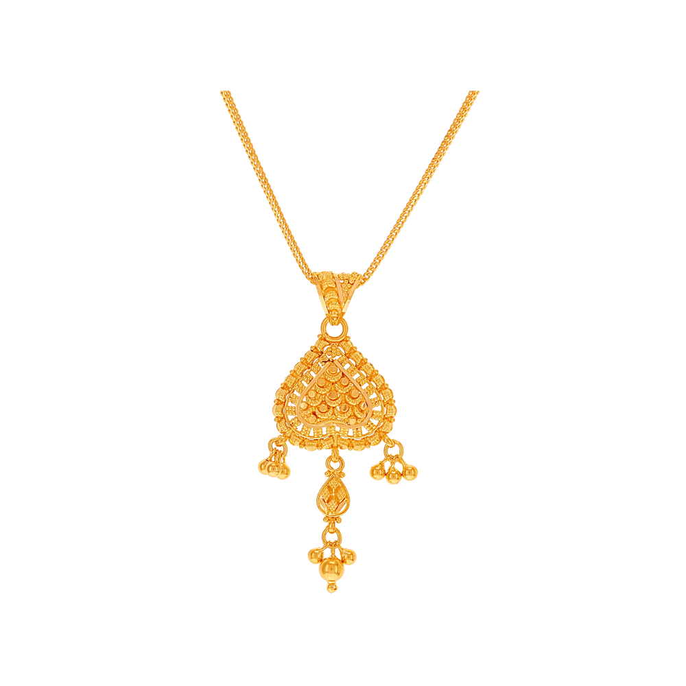 Endearing Pendant Set in 22K Gold