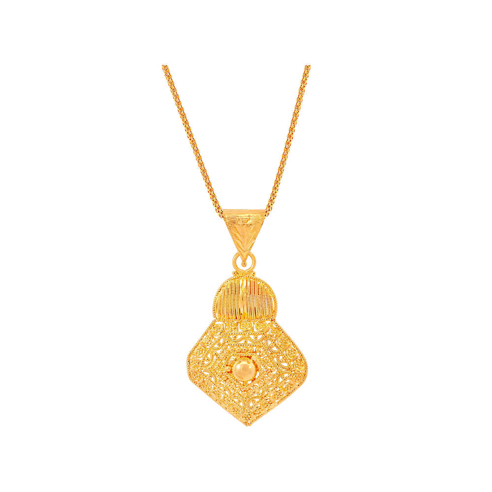Enchanting Pendant Set in 22K Gold
