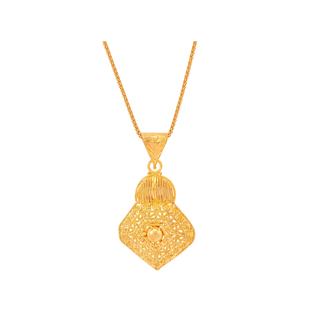 Enchanting Pendant Set in 22K Gold