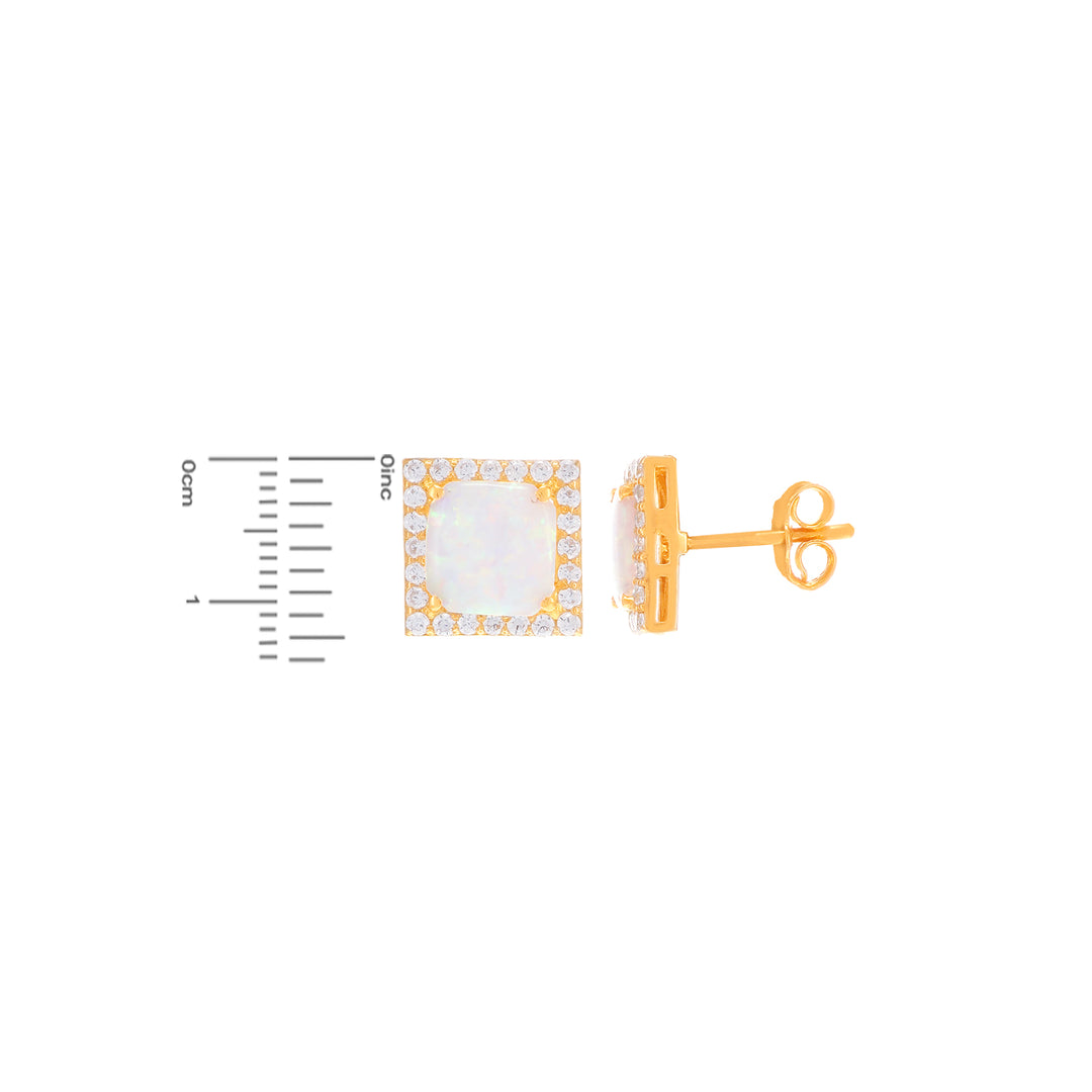 Lovely Antique Pendant Set With Opal & CZ in 22K Gold