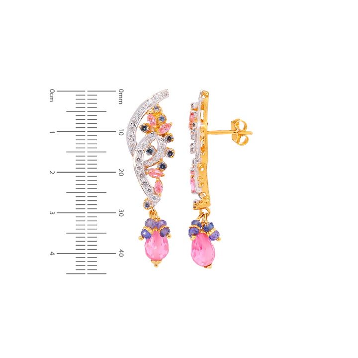 Beautiful Pendant Set With Gemstones in 22K Gold