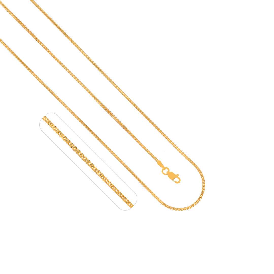 Spike 16" Chain in 22K Gold