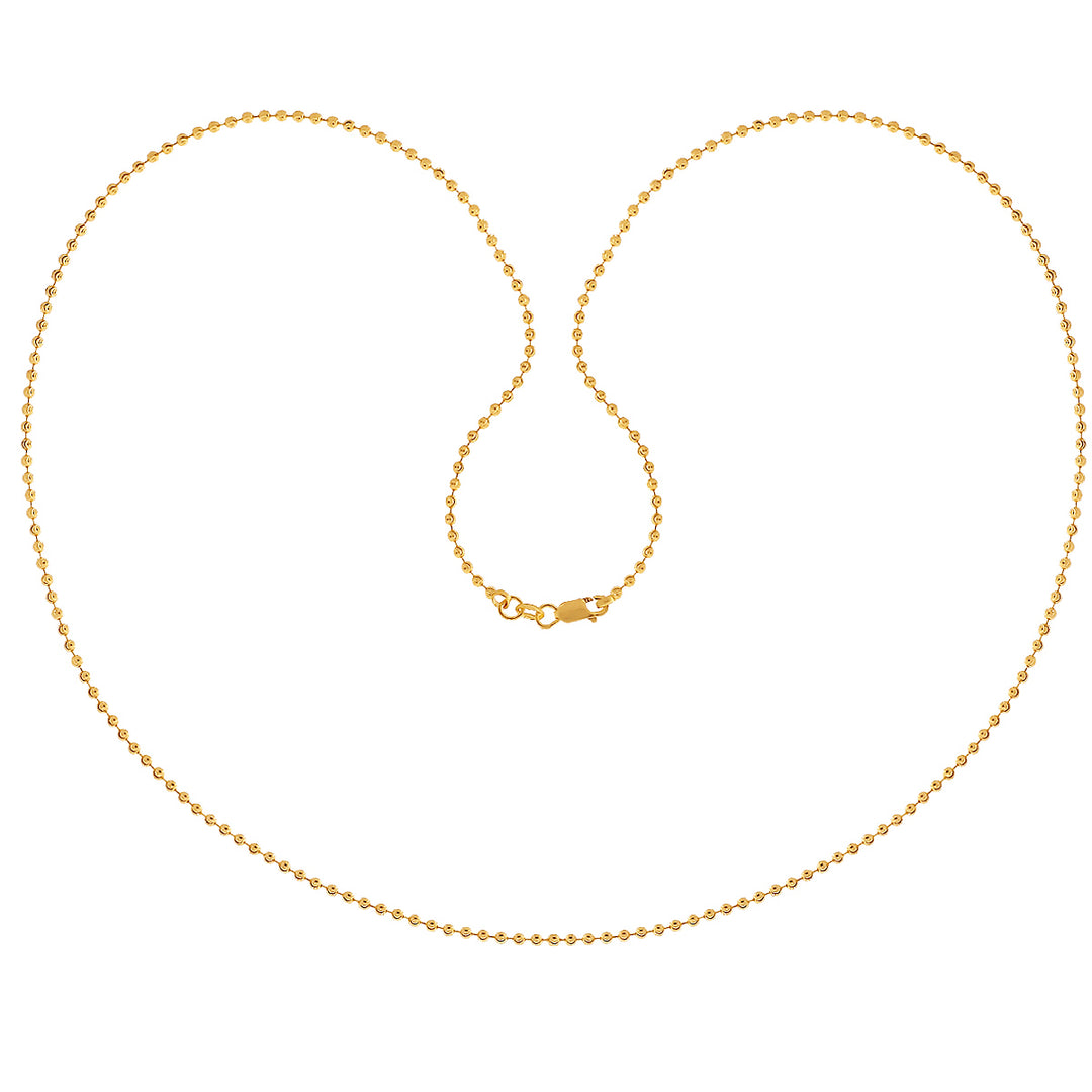 Ball 20" Chain in 22K Gold