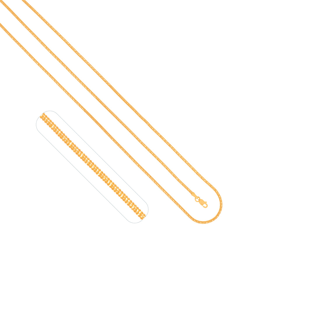 Fancy 18" Chain in 22K Gold