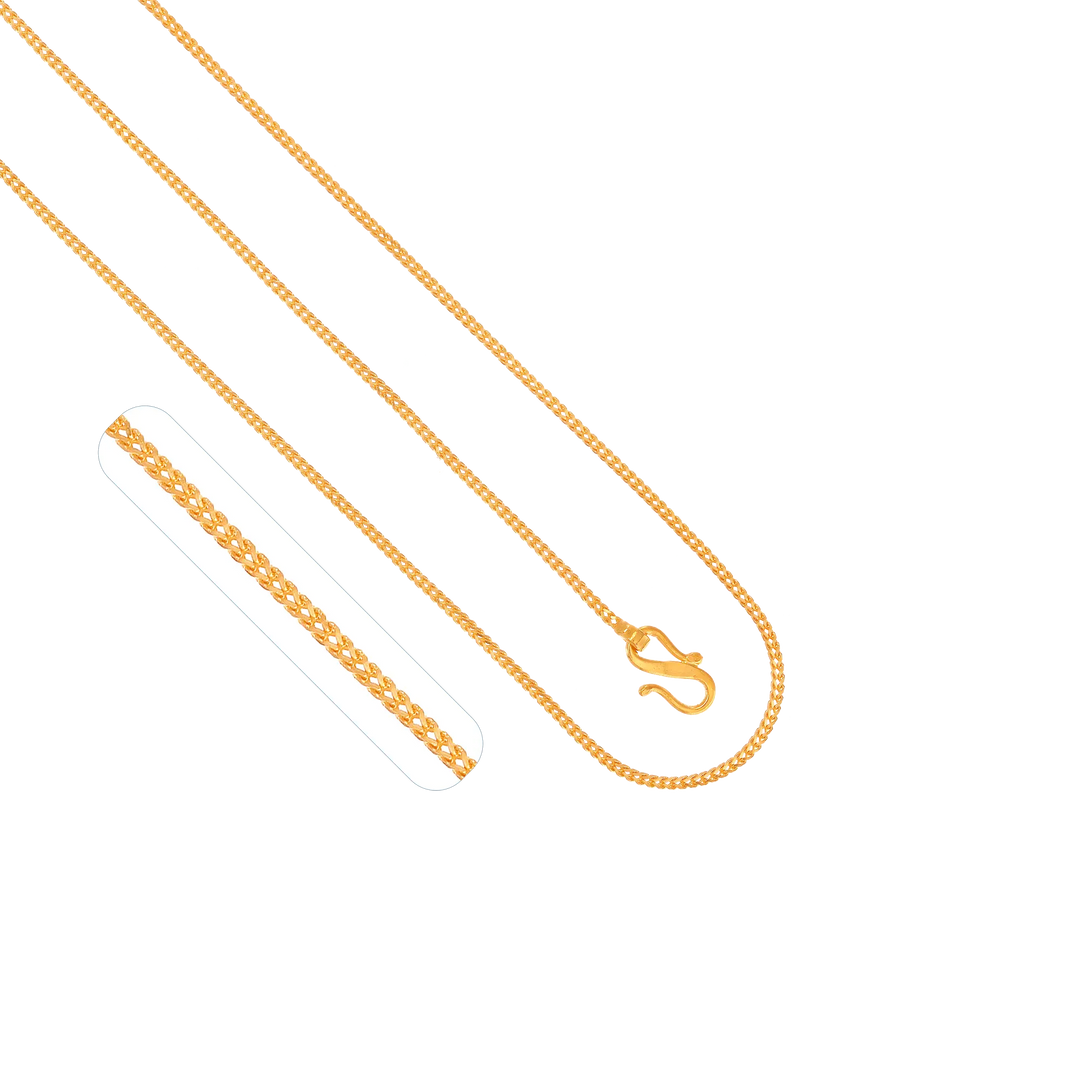 Fox 14" Chain in 22K Gold