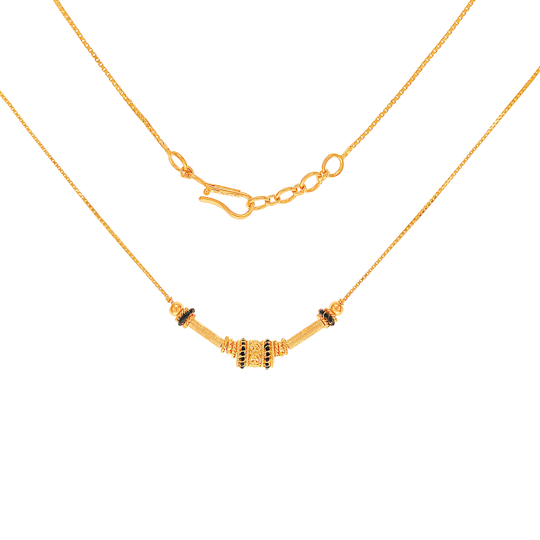 Fancy Minakari Chain in 22K Gold