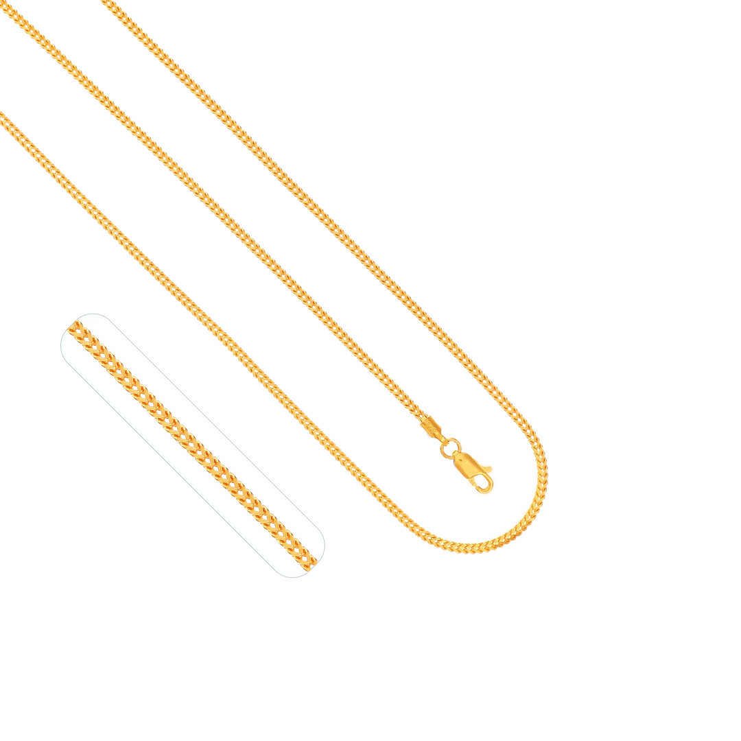 Fox 16" Chain in 22K Gold