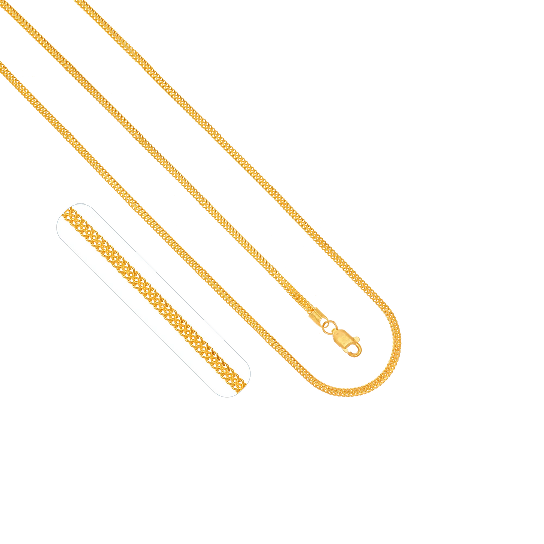 Fox 22" Chain in 22K Gold