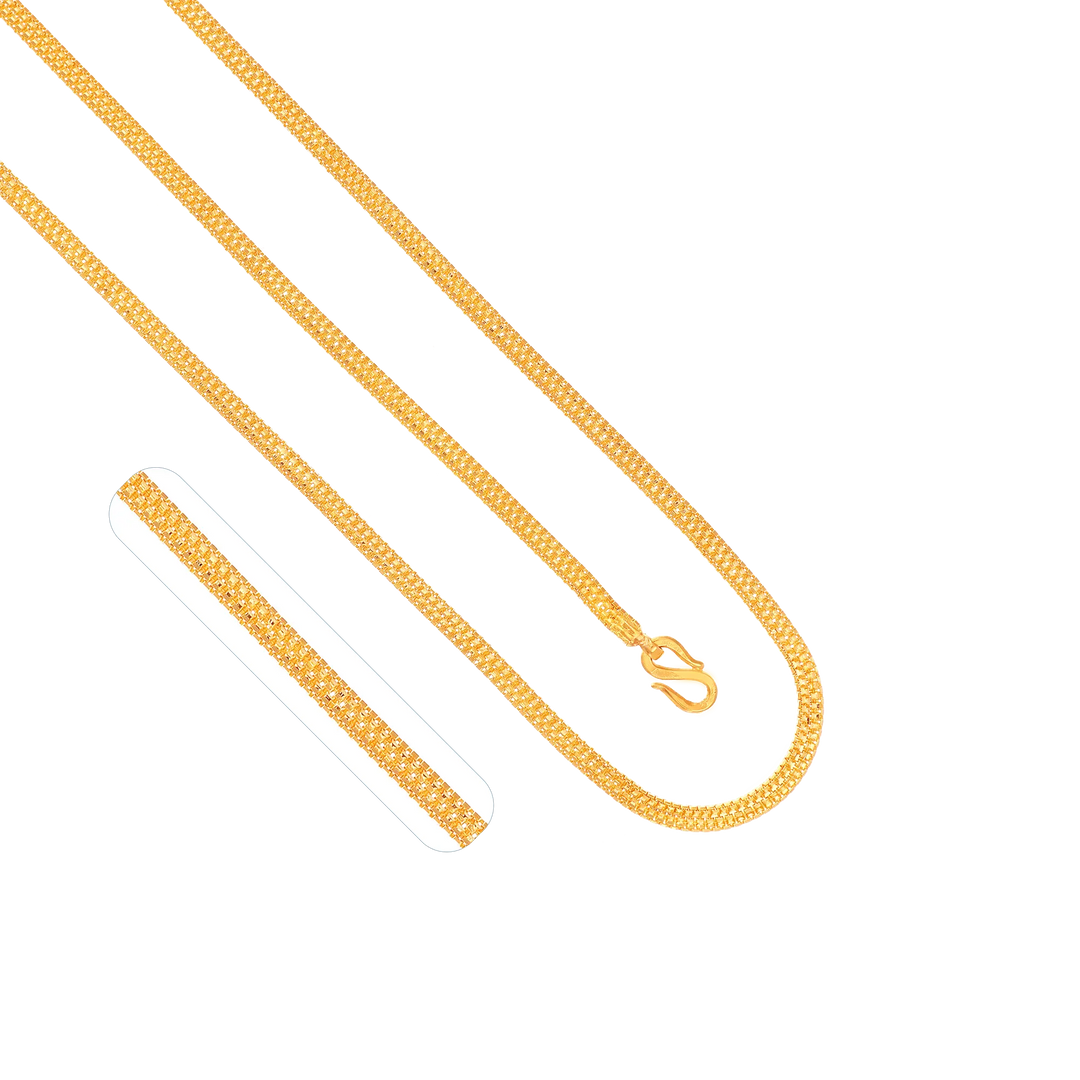 Flat 20" Chain in 22K Gold