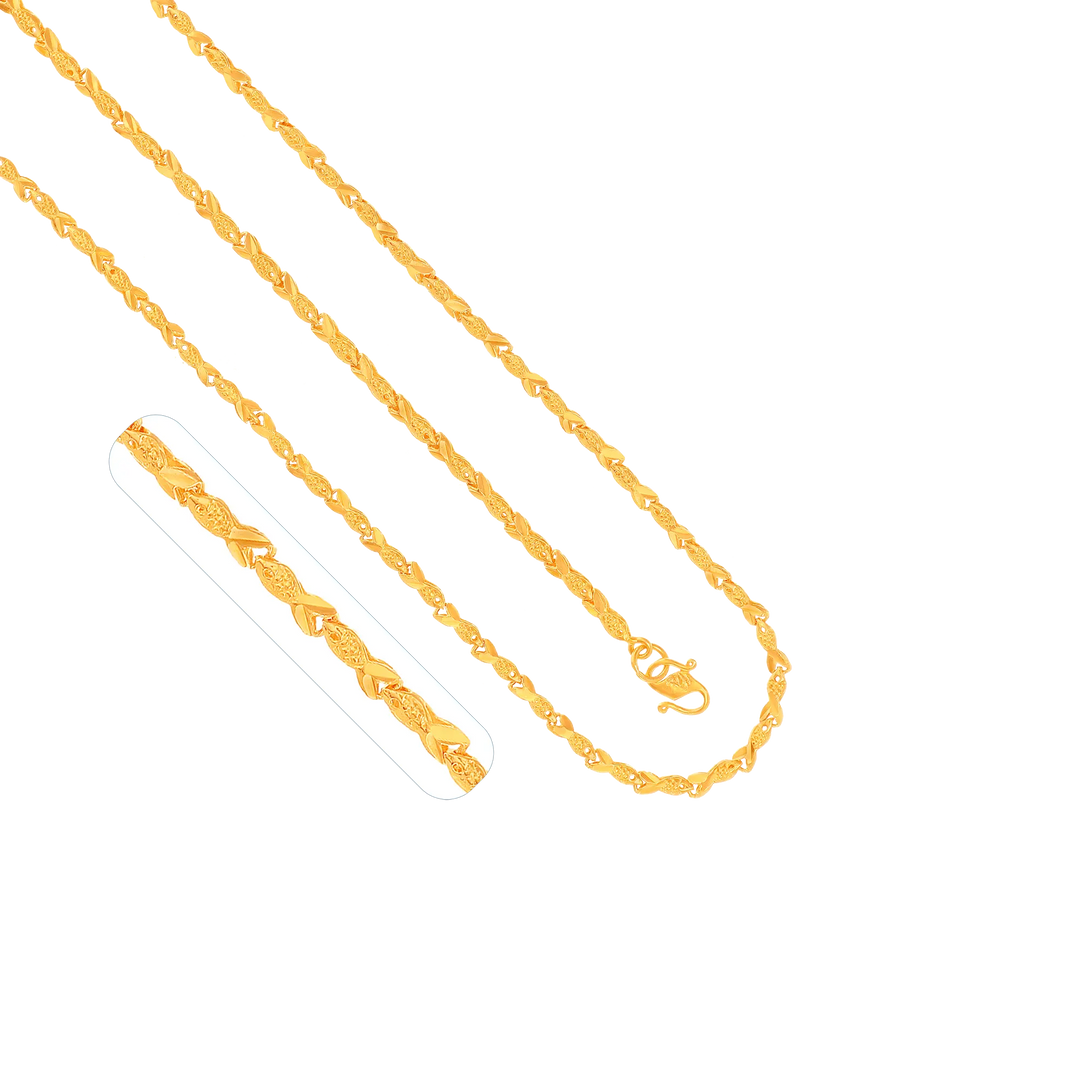 Fancy 24" Chain in 22K Gold