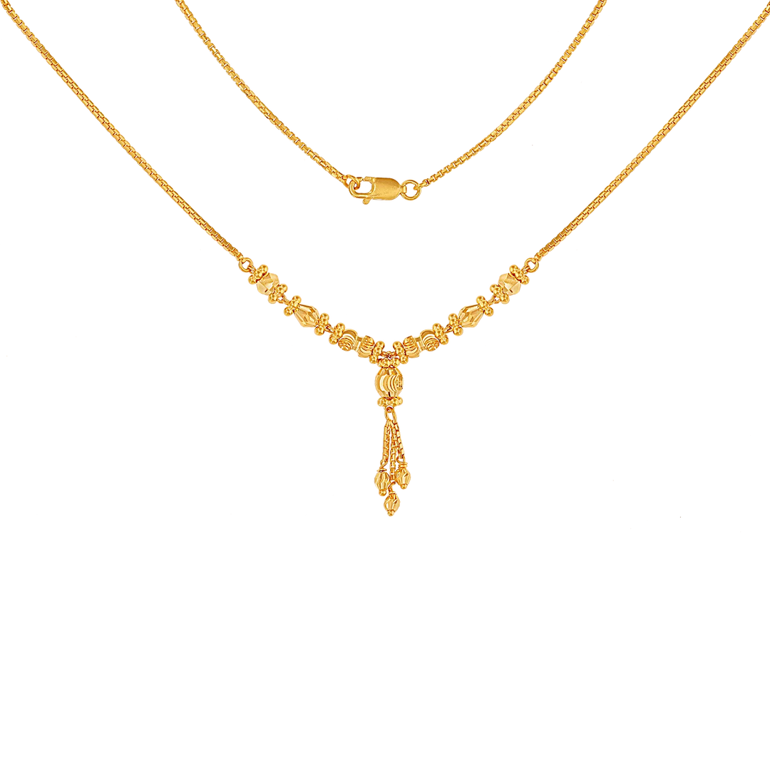 16" Fancy Ball Chain in 22K Gold