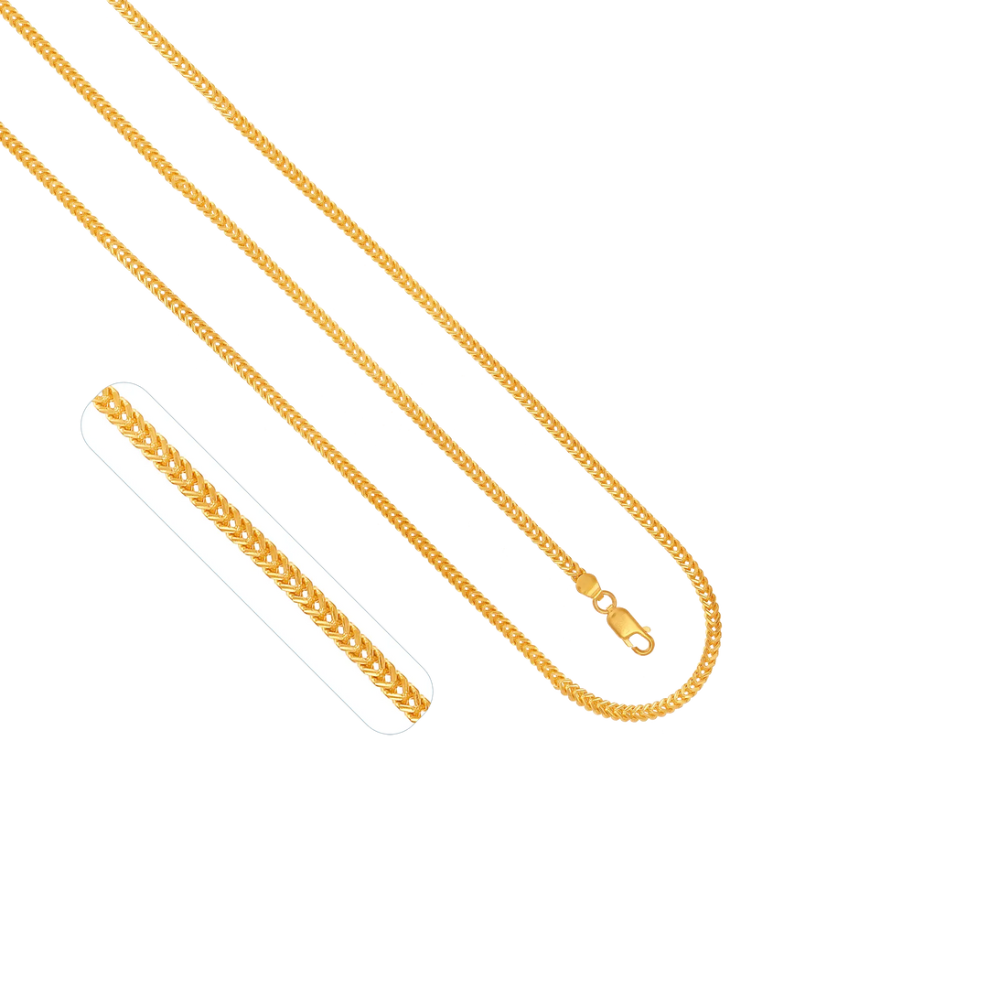 Fox 28" Chain in 22K Gold