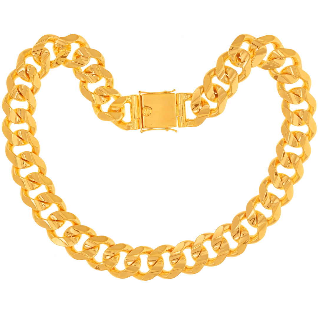 Cuban Link 24" Chain in 22K Gold