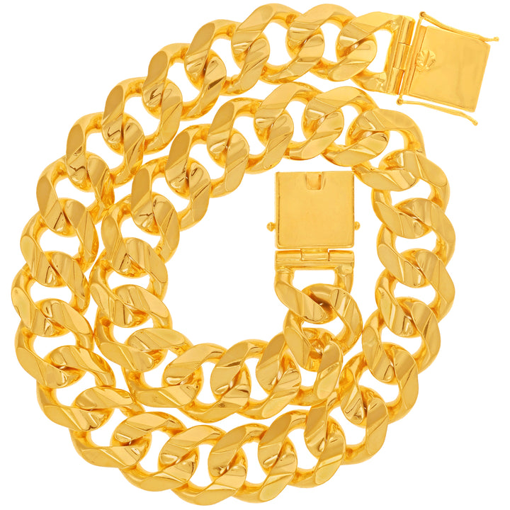 Cuban Link 24" Chain in 22K Gold