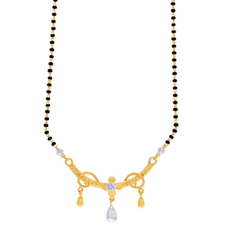 Lovely Mangalsutra With CZ in 22K Gold