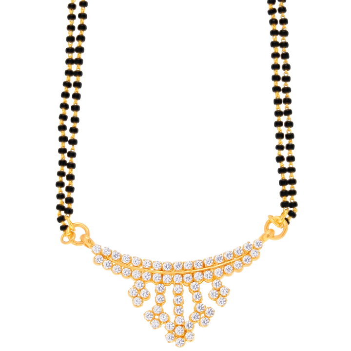 Lovely Mangalsutra With Gemstones in 22K Gold