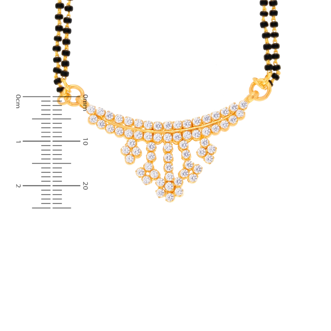 Lovely Mangalsutra With Gemstones in 22K Gold