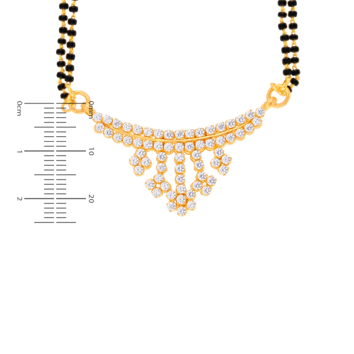 Lovely Mangalsutra With Gemstones in 22K Gold