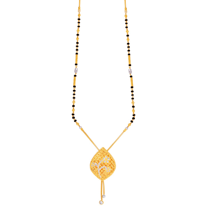 Lovely Two tone Mangalsutra in 22K Gold