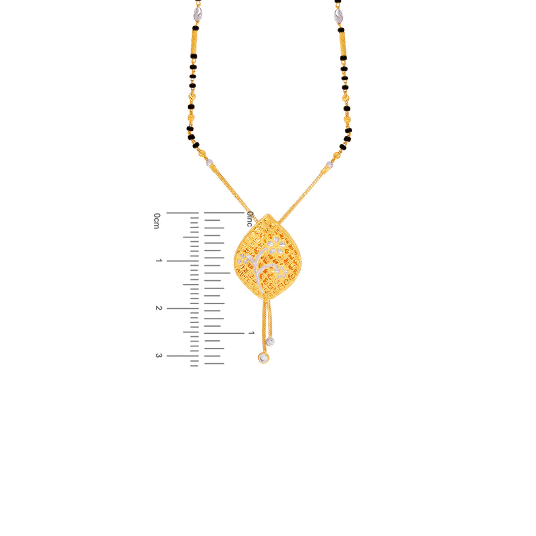 Lovely Two tone Mangalsutra in 22K Gold