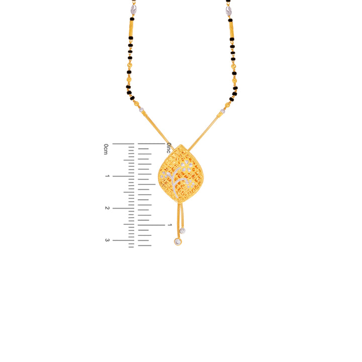 Lovely Two tone Mangalsutra in 22K Gold