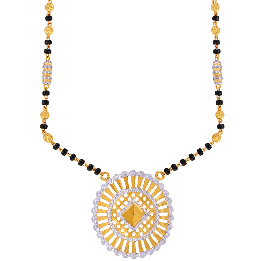 Opulent Two tone Mangalsutra in 22K Gold