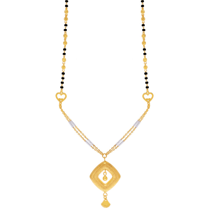 Alluring Two tone Mangalsutra in 22K Gold