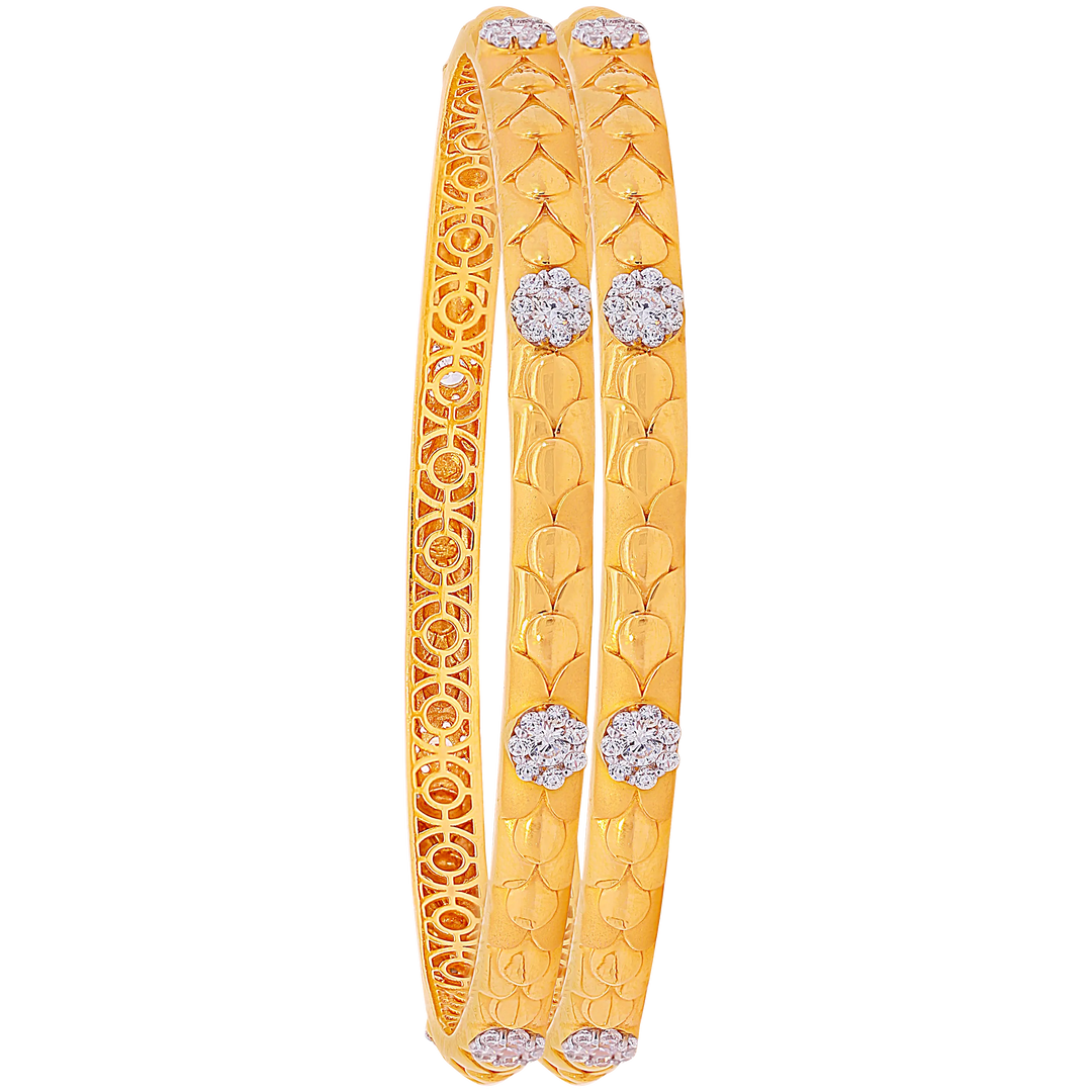 2.7 Size 2pcs Bangle in 22K Gold