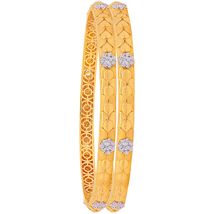 2.7 Size 2pcs Bangle in 22K Gold